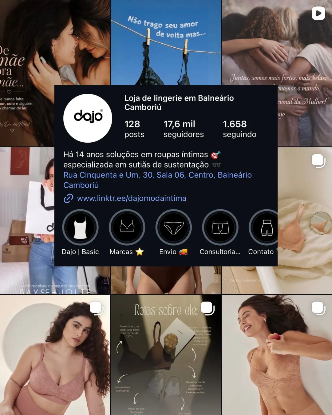 Dajo Intimates — trabalho de Daiane Tavares