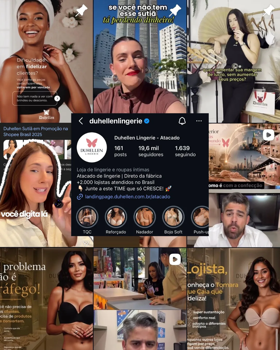Duhellen Lingerie — trabalho de Daiane Tavares