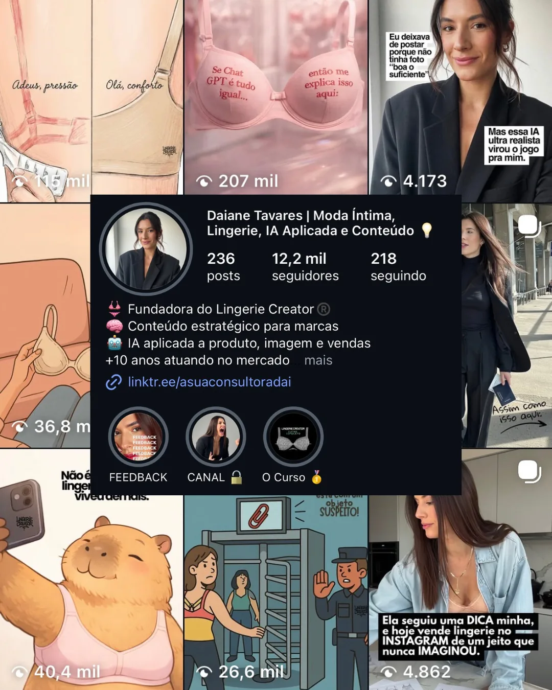 Lingerie Creator® — trabalho de Daiane Tavares